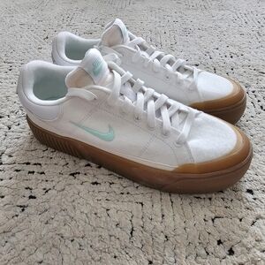 Nike White and Brown Sneakers
